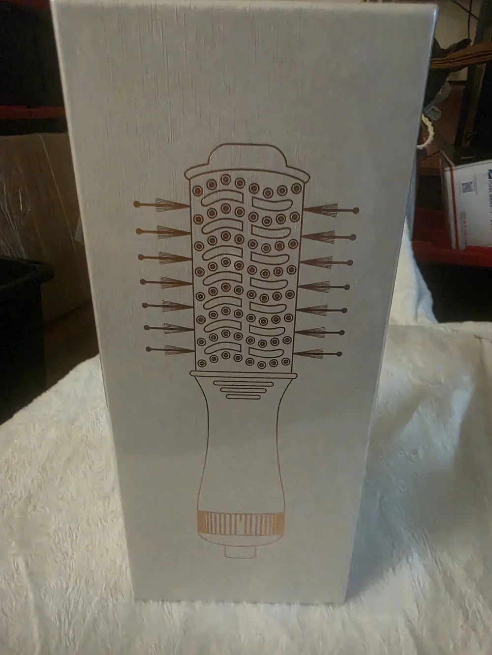 4 In 1 Bristle Round Hot Air Brush - Cream
